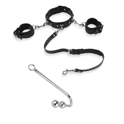 and Collar with Hook Cuffs Elegant Anal Beaded 5334 0824